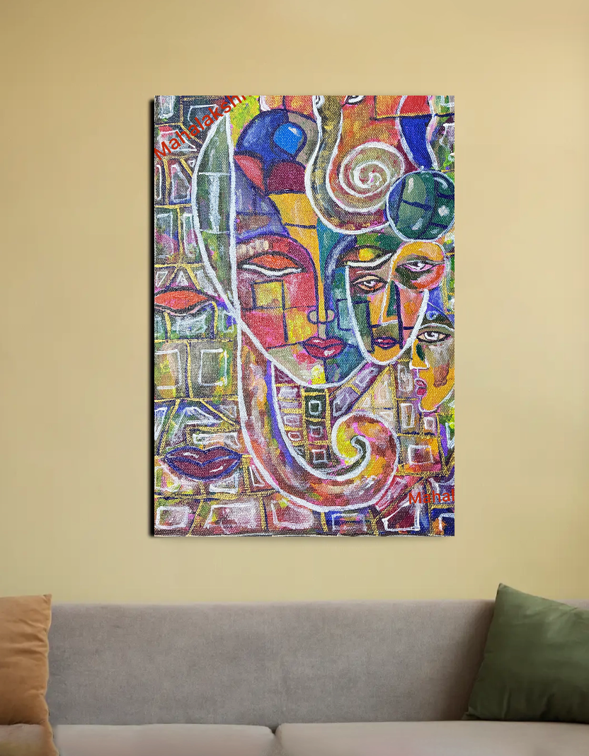 Faces of unity 20"x30" Canvas Poster by MAHALAKSHMI SRIKANTH