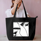 Minimalist Sketch Everyday Large Tote Bag by @manasaxarts