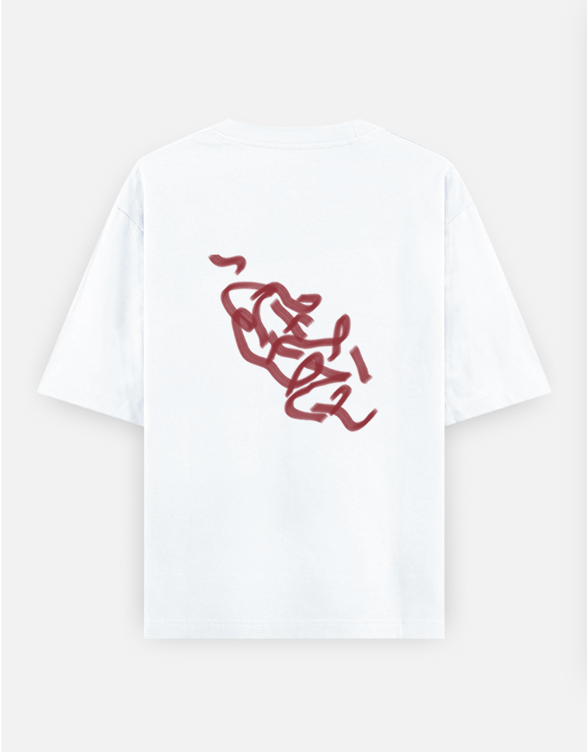 Abstract t-shirt Oversized T-shirt (Back print) by @artistic.soul_np_