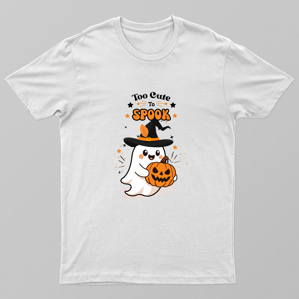 cute ghost halloween shirt - too cute to spook Unisex T-shirt by GV Creations