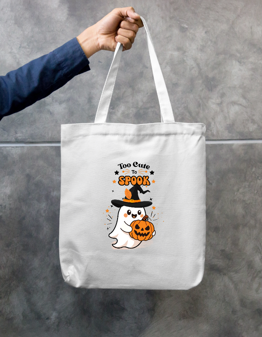 cute ghost halloween - too cute to spook Zipper Tote Bag by GV Creations
