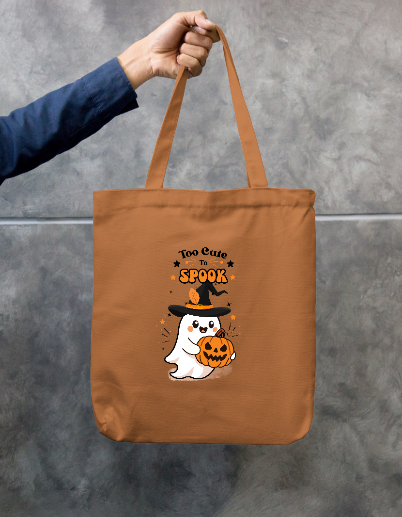 cute ghost halloween - too cute to spook Zipper Tote Bag by GV Creations