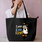 Funny Duck I Came I Saw I Forgot Meme Canvas Tote Bag Everyday Large Tote Bag by SeJaa_Studio