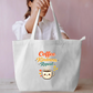 Coffee Kindness Repeat Cute Retro Coffee Lover Canvas Tote Bag Everyday Large Tote Bag by SeJaa_Studio