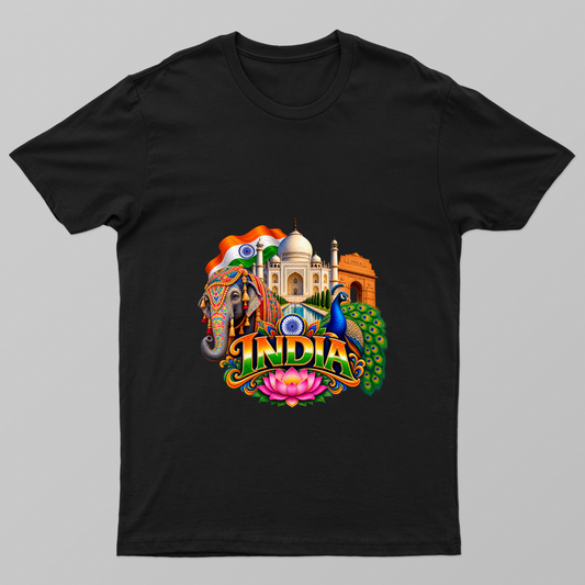 India1 Unisex T-shirt by Arafat Kanaf Mahmoud Hassan