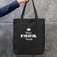 Know Your Worth – Self Love & Confidence Quote Zipper Tote Bag by GV Creations