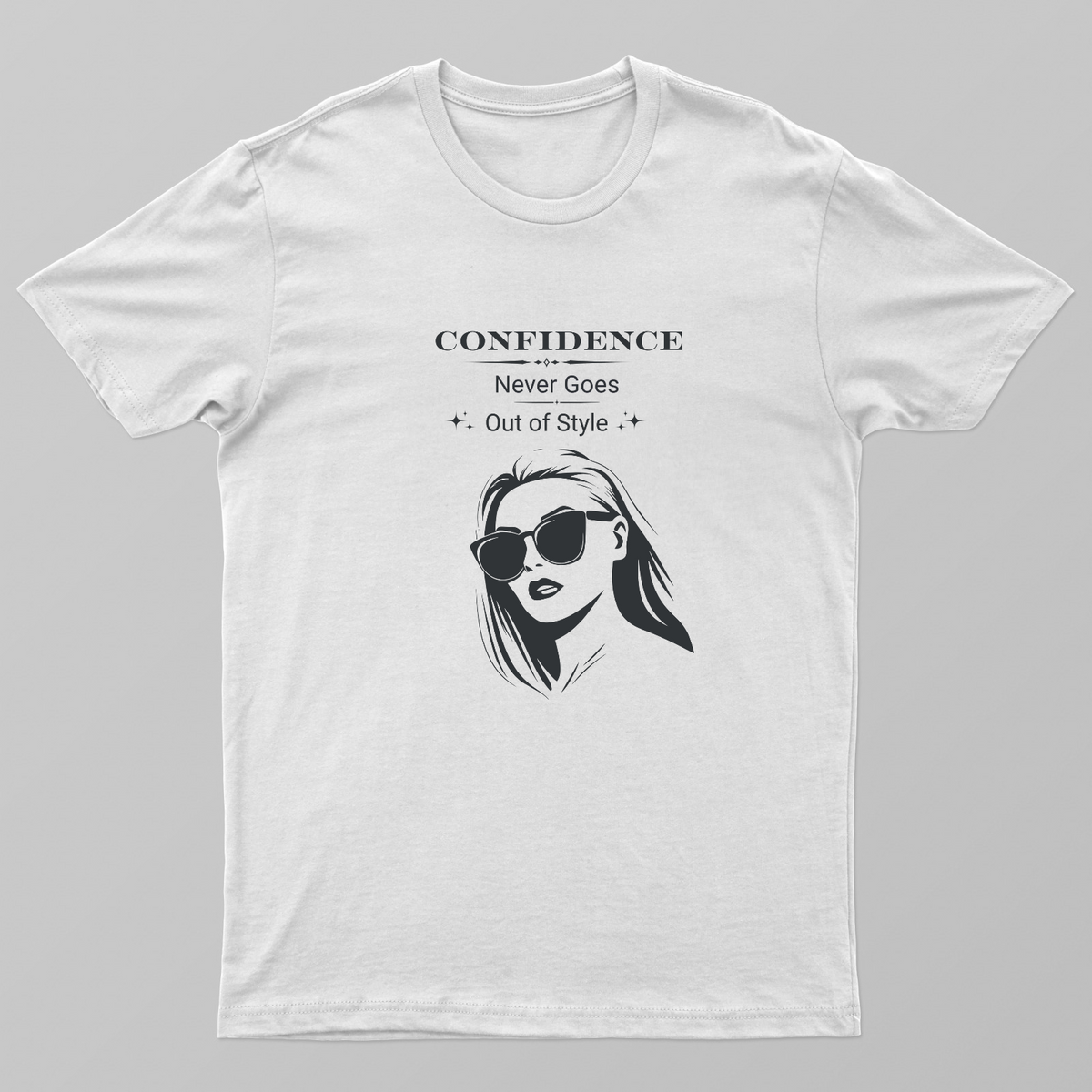 Confidence Never Goes Out of Style | Fashion Quote T-Shirt Unisex T-shirt by GV Creations