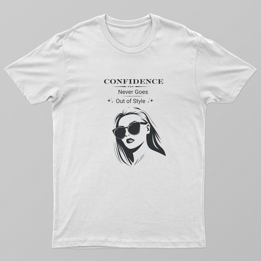 Confidence Never Goes Out of Style | Fashion Quote T-Shirt Unisex T-shirt by GV Creations