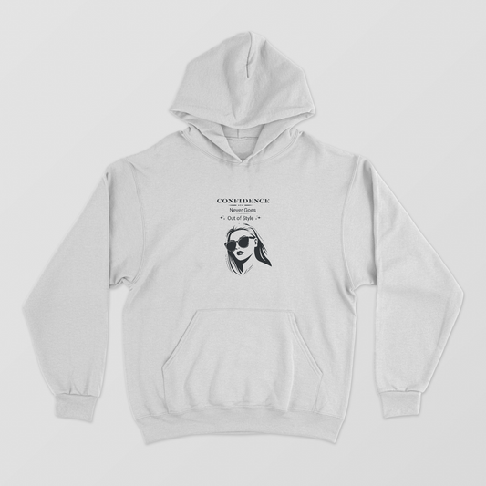 Confidence Never Goes Out of Style | Fashion Quote hoodie Unisex Hoodie by GV Creations