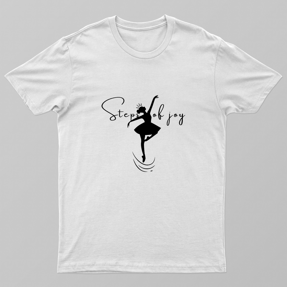 Steps of Joy – Ballerina Princess Dance Silhouette Unisex T-shirt by GV Creations