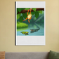 The frog and the crocodile 20"x30" Canvas Poster by Kumar Thakur 