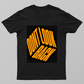 Don't Look Back 3D Geometric Cube Typography T-Shirt Design Unisex T-shirt by Ruhi Ansari