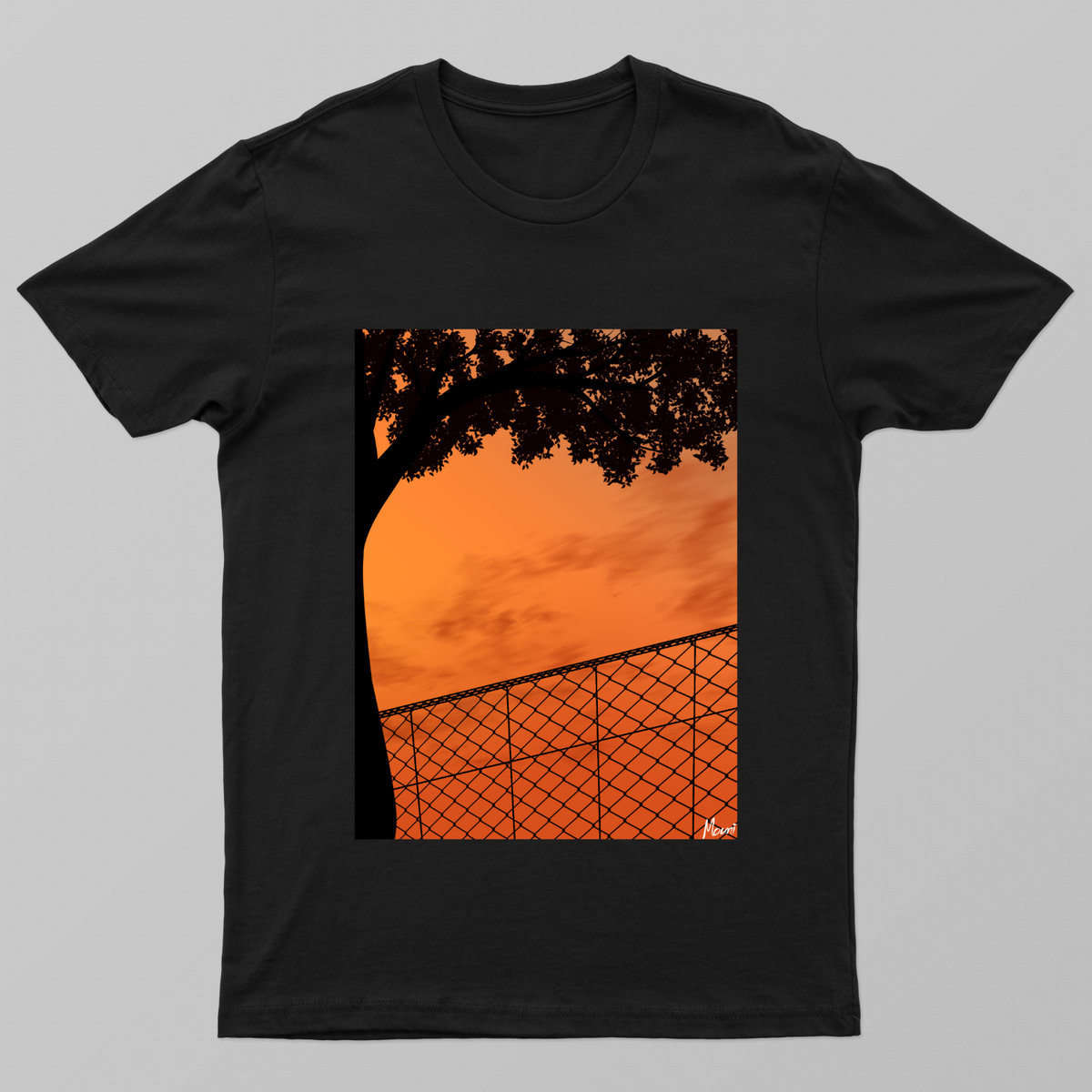 Sunset view Unisex T-shirt by JM arts