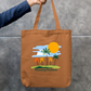 Chasing Sunsets Vintage Palm Tree Tropical Beach Sunset Zipper Tote Bag Zipper Tote Bag by SeJaa_Studio