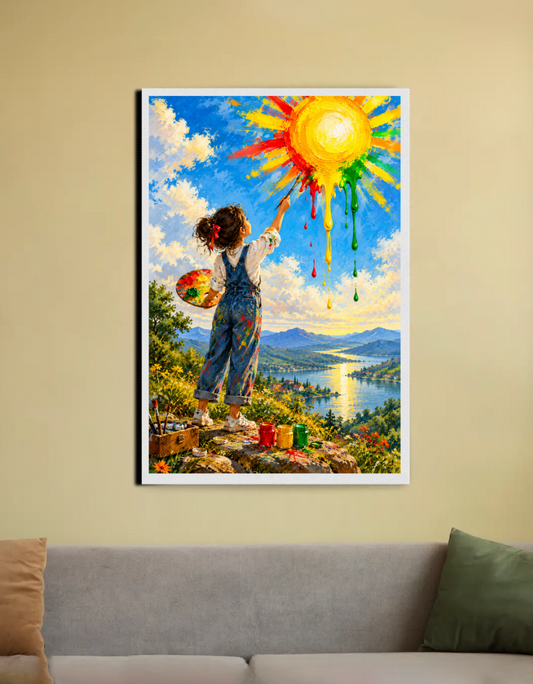 Just a little bit of magic, made with paint and sunshine 20"x30" Canvas Poster by Kumar Thakur 