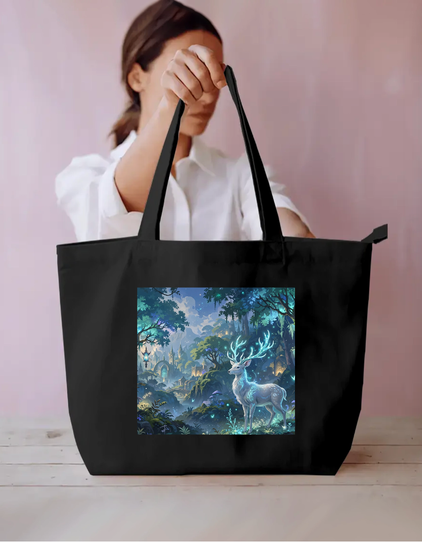 Peaceful Forest Tote Bag Everyday Large Tote Bag by @rd_digital_store