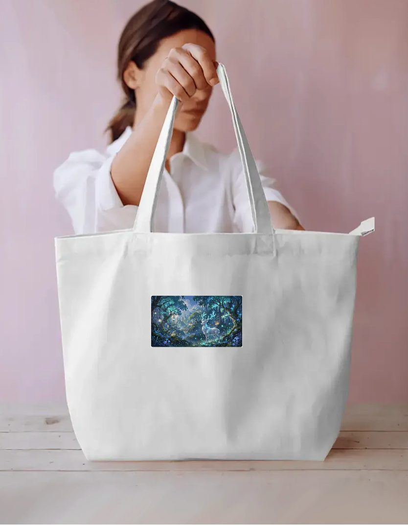 Peaceful Forest Tote Bag Everyday Large Tote Bag by @rd_digital_store