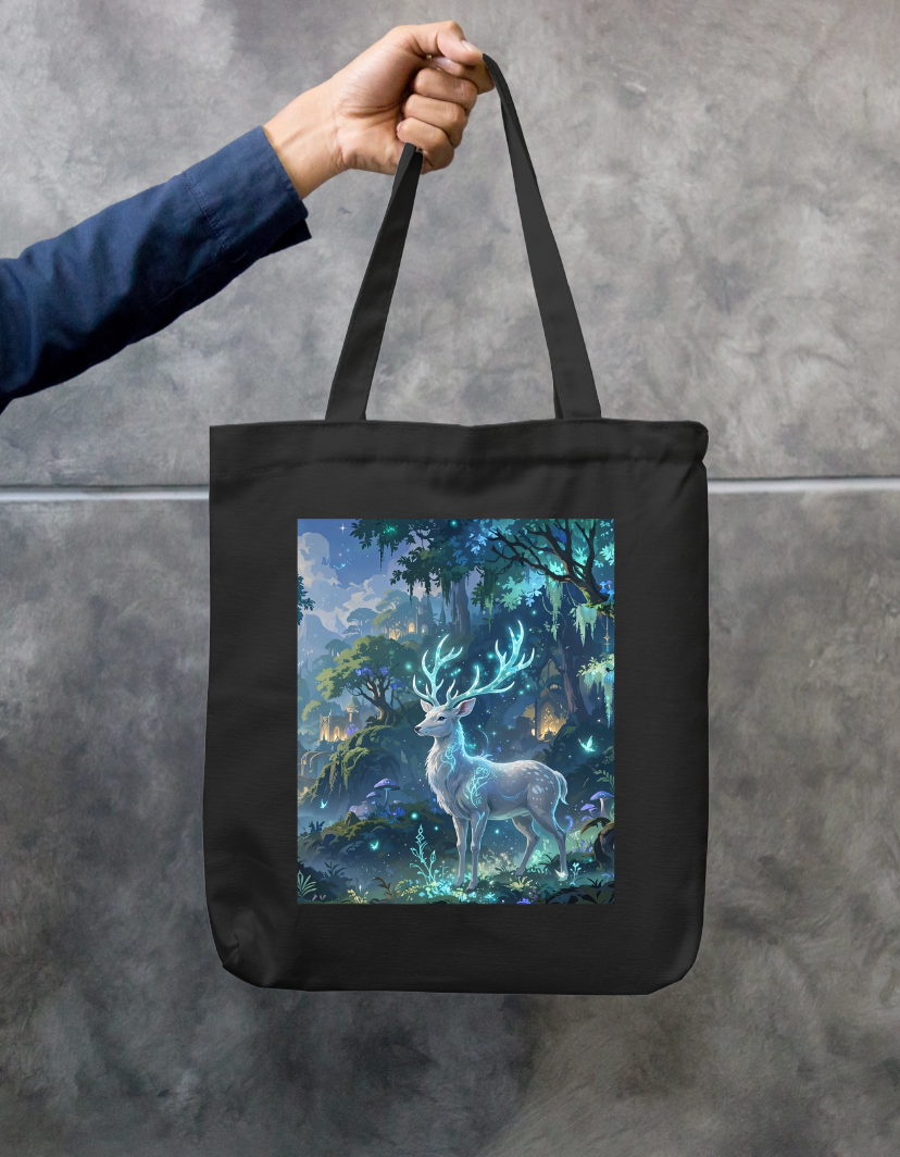 Peaceful Forest Tote Bag Zipper Tote Bag by @rd_digital_store