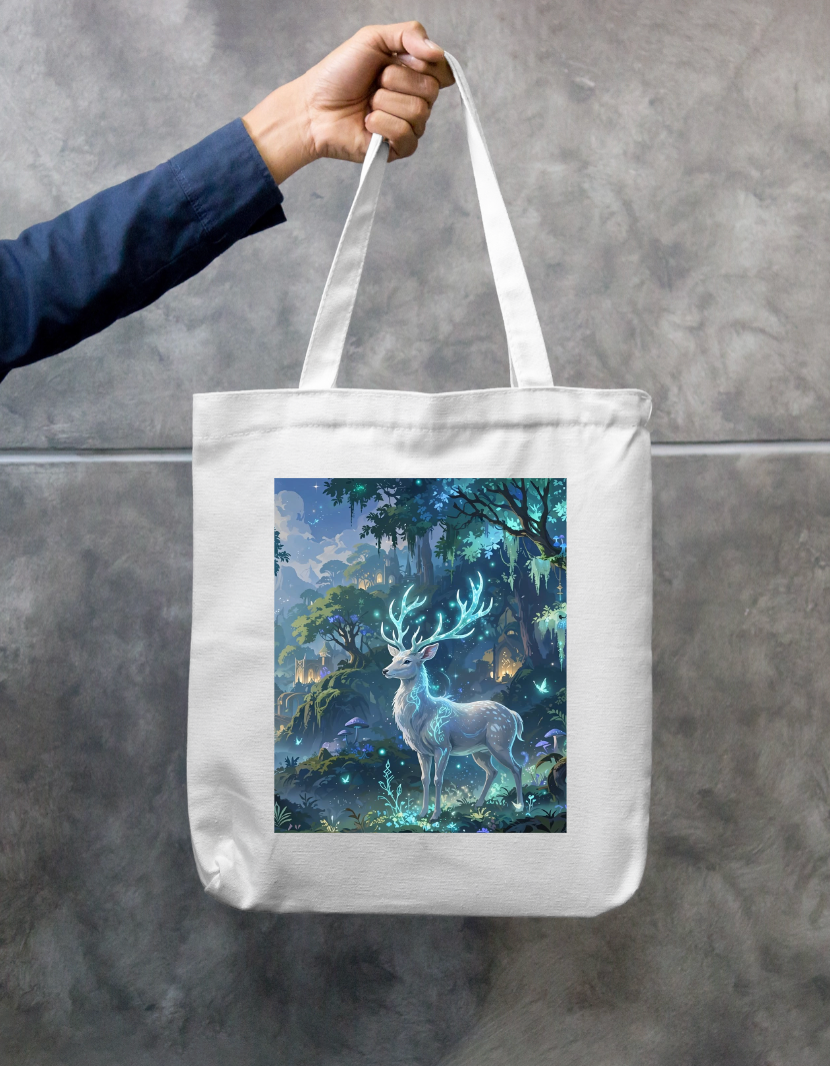Peaceful Forest Tote Bag Zipper Tote Bag by @rd_digital_store