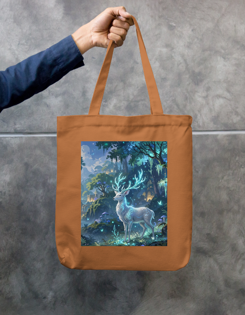 Peaceful Forest Tote Bag Zipper Tote Bag by @rd_digital_store