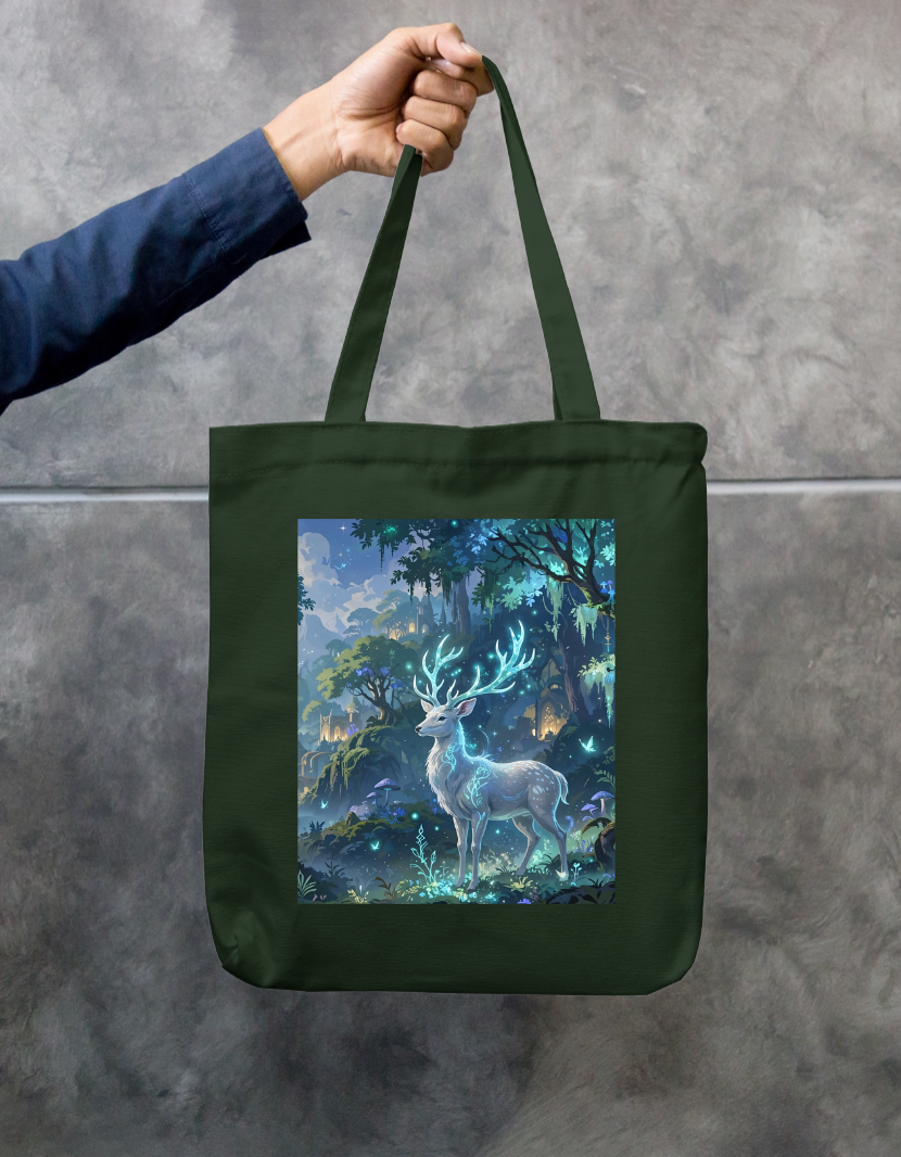Peaceful Forest Tote Bag Zipper Tote Bag by @rd_digital_store