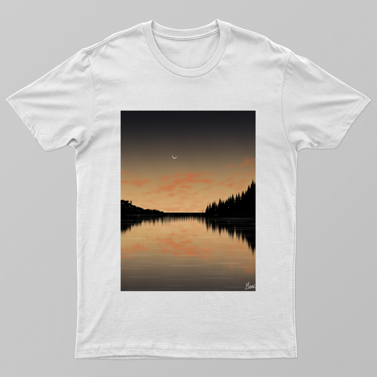 Beautiful night view Unisex T-shirt by JM arts