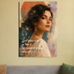 Woman poetical face . Wall decor poster 20"x30" Canvas Poster by @ktart31