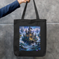 Floating Dragon Castle Tote Bag Zipper Tote Bag by @rd_digital_store
