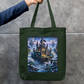 Floating Dragon Castle Tote Bag Zipper Tote Bag by @rd_digital_store