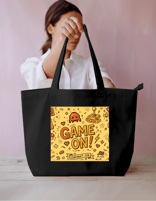 Game On Tote Bag Everyday Large Tote Bag by @rd_digital_store