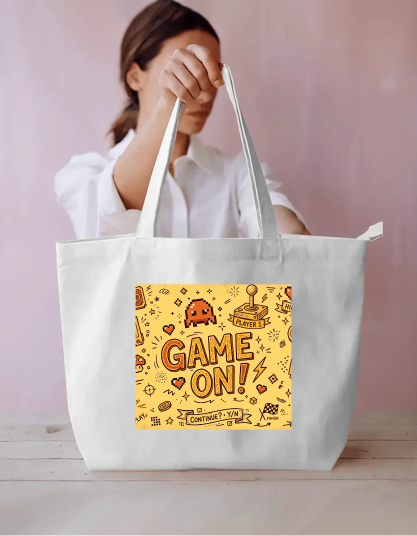 Game On Tote Bag Everyday Large Tote Bag by @rd_digital_store