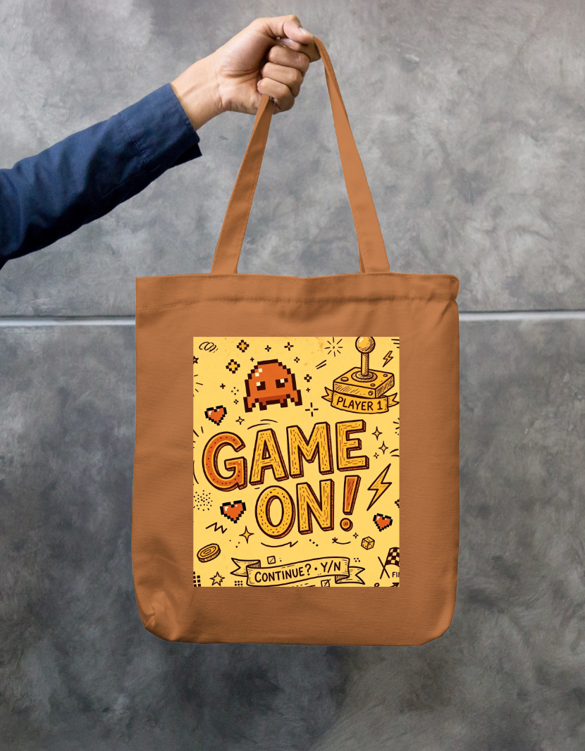 Game On Tote Bag Zipper Tote Bag by @rd_digital_store