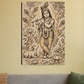 Krishna with flute 20"x30" Canvas Poster by @rd_digital_store
