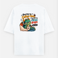 "Sharing my coffee time is like negotiating with a sleep-deprived dragon—don't do it." Oversized T-shirt (Back print) by @ktart31