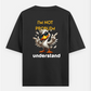 I'm not problem : Graphic Printed oversized black t-shirt Cotton fabric for youngsters & women's . Stylish Tshirt Tradit Oversized T-shirt (Back print) by @ktart31