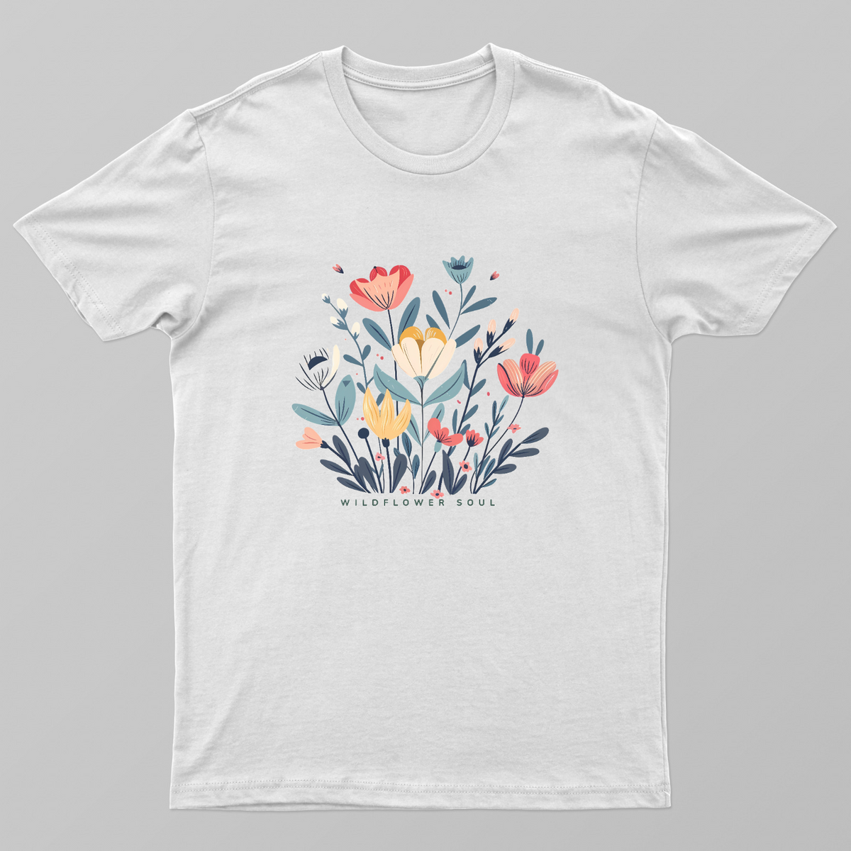 Wildflower Soul Cute Boho Floral Botanical Aesthetic T-Shirt Unisex T-shirt by SeJaa_Studio