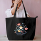 Wildflower Soul Cute Boho Floral Botanical Aesthetic Tote Bag Everyday Large Tote Bag by SeJaa_Studio