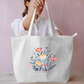 Wildflower Soul Cute Boho Floral Botanical Aesthetic Tote Bag Everyday Large Tote Bag by SeJaa_Studio