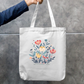 Wildflower Soul Cute Boho Floral Botanical Aesthetic Zipper Tote Bag Zipper Tote Bag by SeJaa_Studio