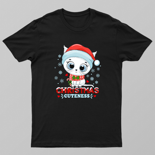 Cute Christmas Kitten – Christmas Cuteness Unisex T-shirt by GV Creations