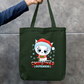 Cute Christmas Kitten – Christmas Cuteness Zipper Tote Bag by GV Creations