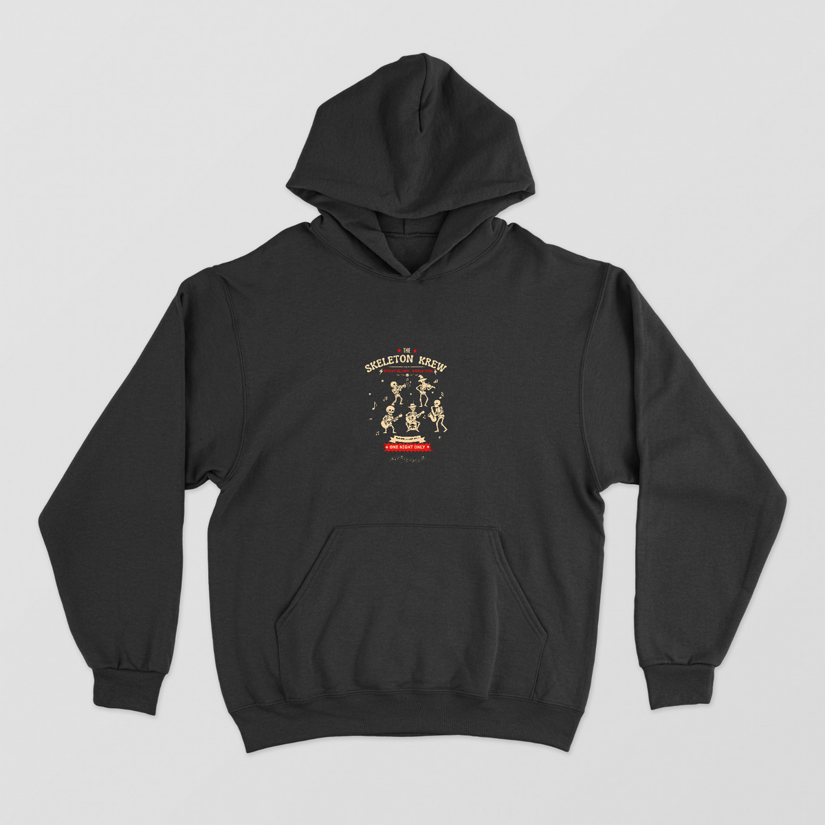 Skeleton Band Halloween Music – The Skeleton Krew Unisex Hoodie by GV Creations