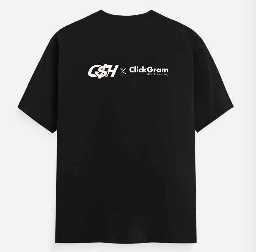 Collab Unisex T-shirt back print by @qrishsoni