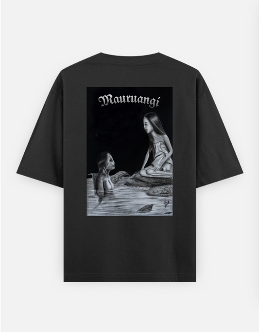 Mauruangi Oversized T-shirt (Back print) by @alex_hauhulh