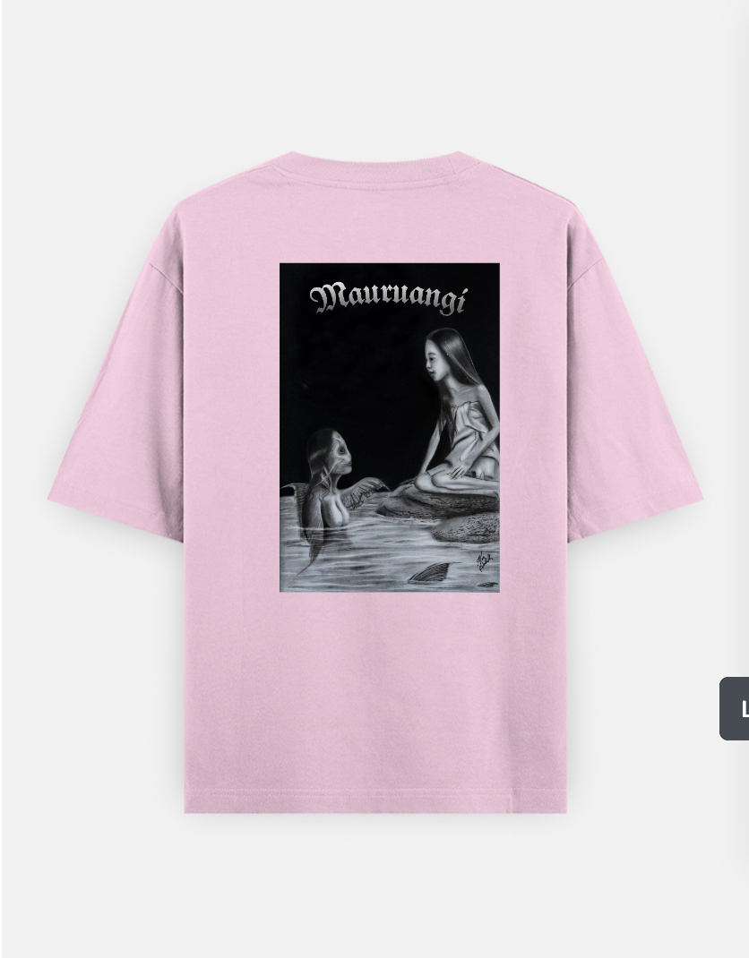 Mauruangi Oversized T-shirt (Back print) by @alex_hauhulh