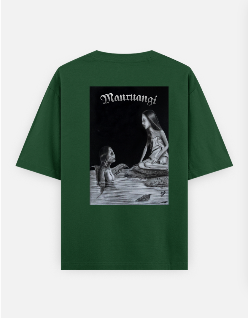 Mauruangi Oversized T-shirt (Back print) by @alex_hauhulh