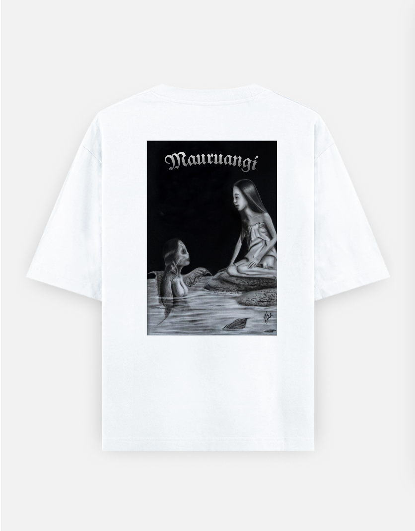 Mauruangi Oversized T-shirt (Back print) by @alex_hauhulh