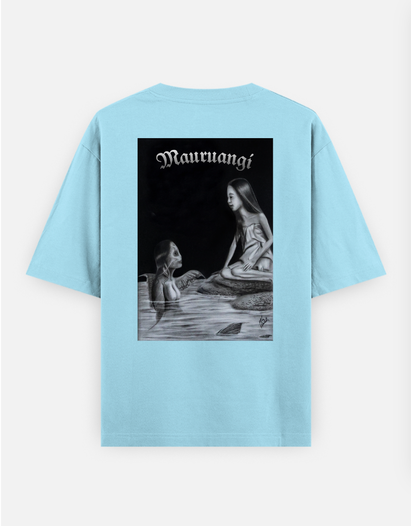 Mauruangi Oversized T-shirt (Back print) by @alex_hauhulh