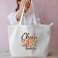 Retro Choose Joy Today Groovy Typography Daisy Flower Tote Bag Everyday Large Tote Bag by SeJaa_Studio