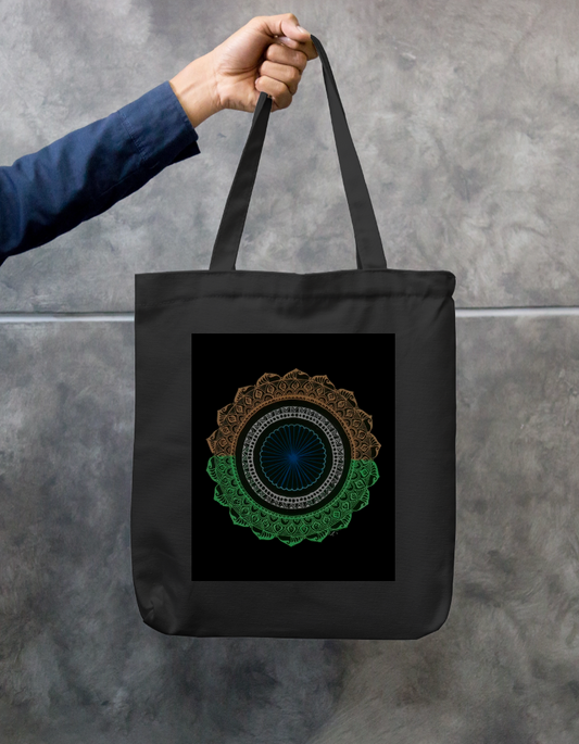 Tiranga Zipper Tote Bag by @arty_lav